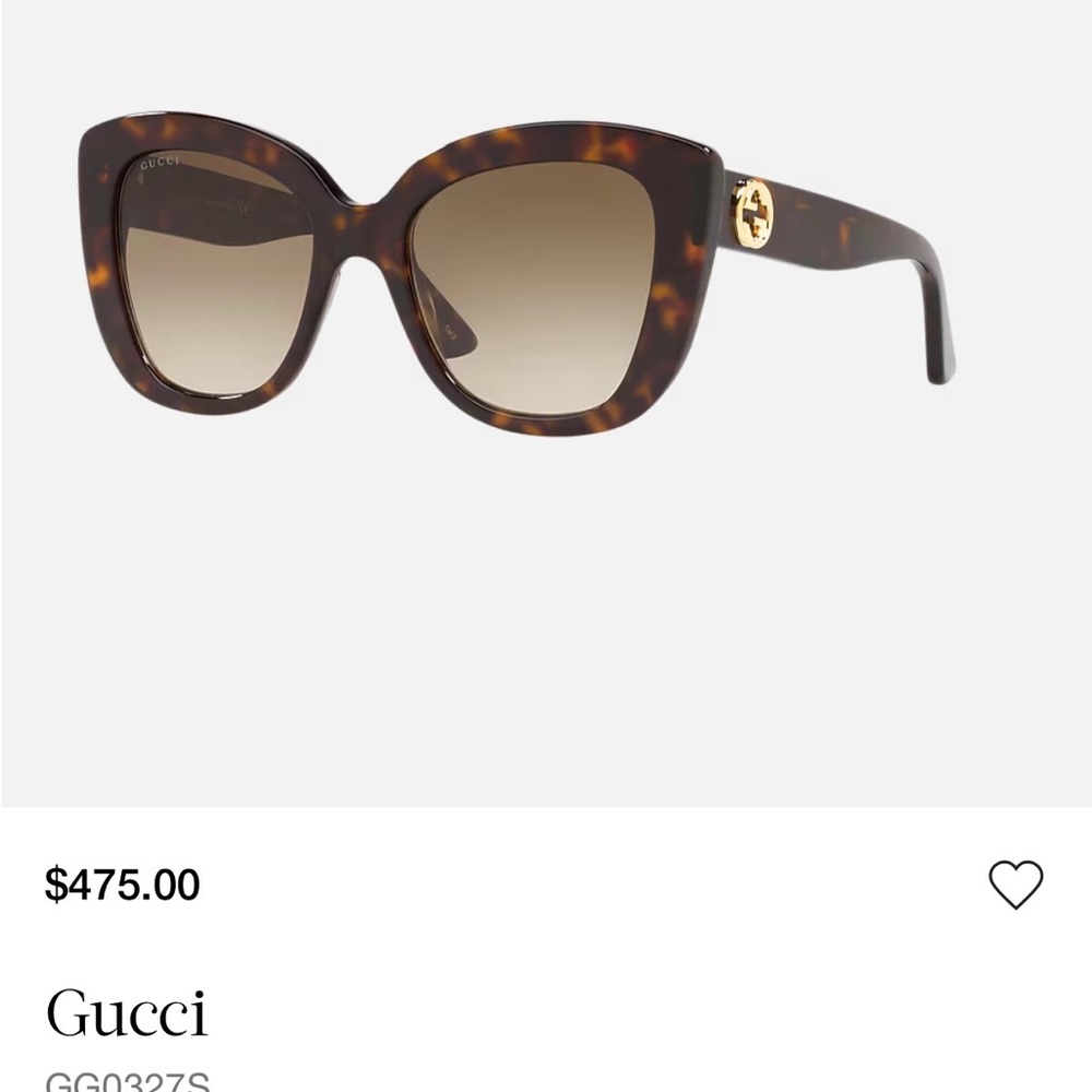 Gucci Brown Tortoise Women's Sunglasses